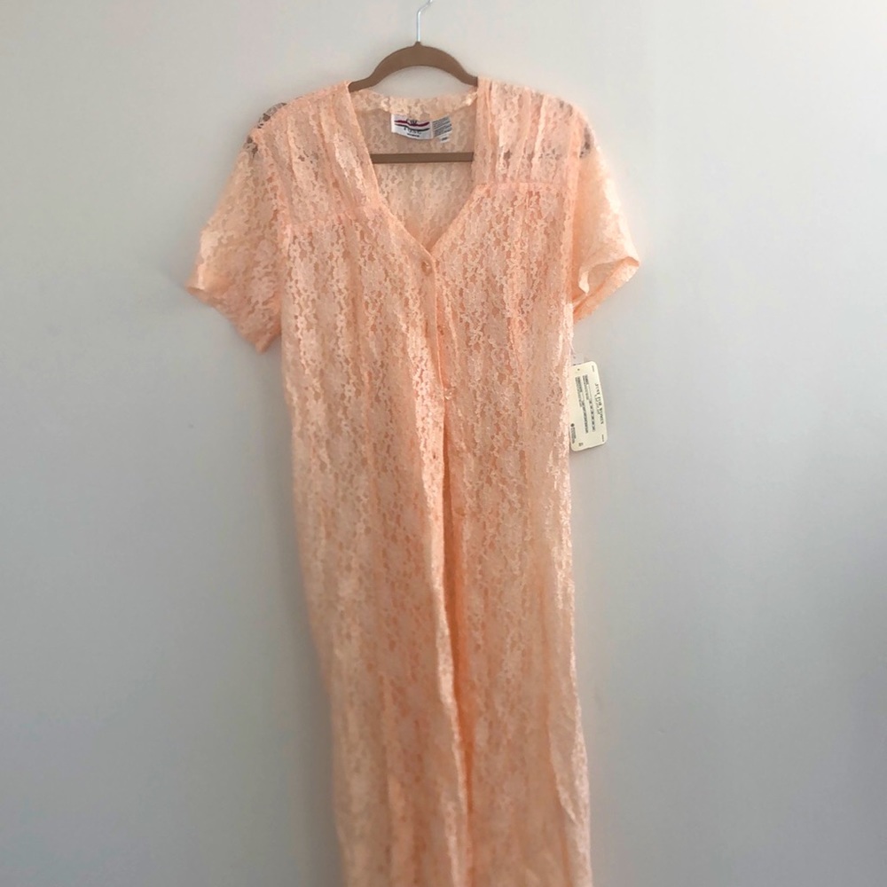 C.w rose floral sheer coverup